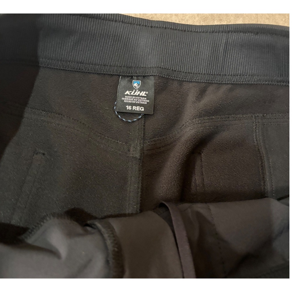 Kuhl Frost Softshell Pants Black Fleece Lined Hiking Outdoor Women 16 Regular - Picture 4 of 11